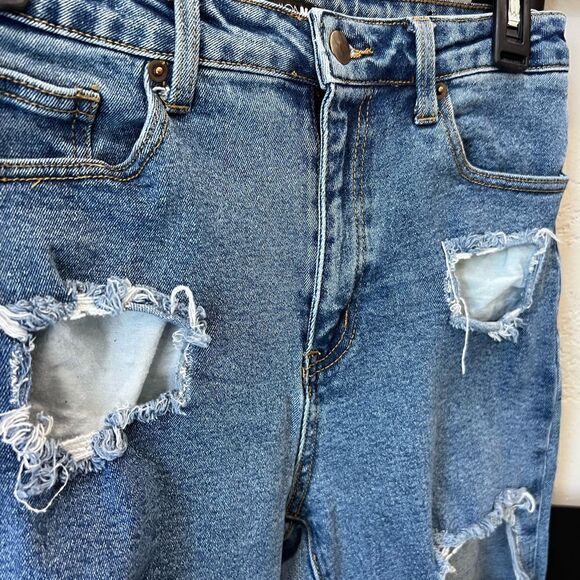 Fashion Nova high waist ripped skinny jeans size 5 - Picture 6 of 15
